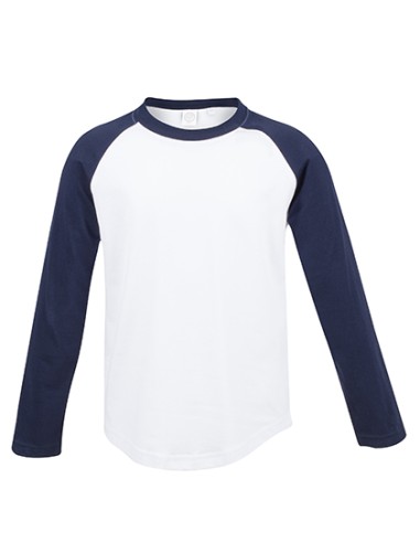 S-SM271-Kids Long Sleeved Baseball T